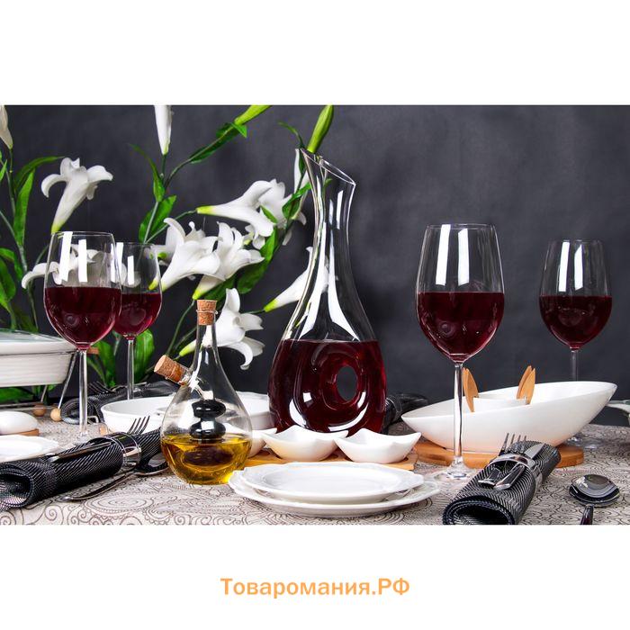 Бутылка для соусов и масла 2 в 1 «Фьюжн. Спираль», 450/50 мл, 11.5×9×17.5 см