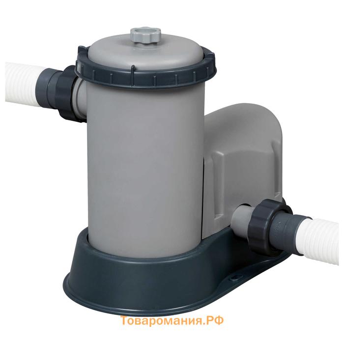 Бассейн каркасный Bestway Power Steel 56465, 549×274×122 см, фильтр-насос, лестница, тент, прямоугольный