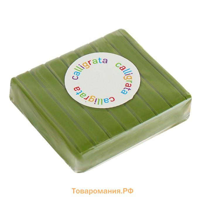 Полимерная глина Calligrata, 50 г, интенсивно зелёная