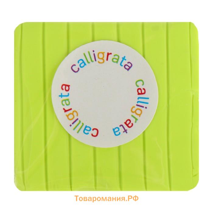 Полимерная глина Calligrata, 50 г, флоуресцентная салатовая