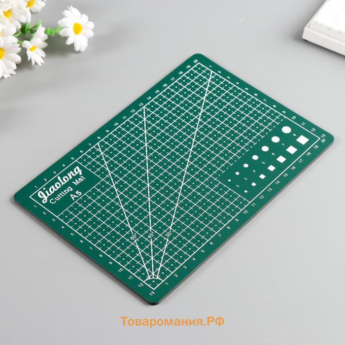 Резиновый мат для творчества, формат А5, 21×14.8 см, толщина 3 мм, МИКС