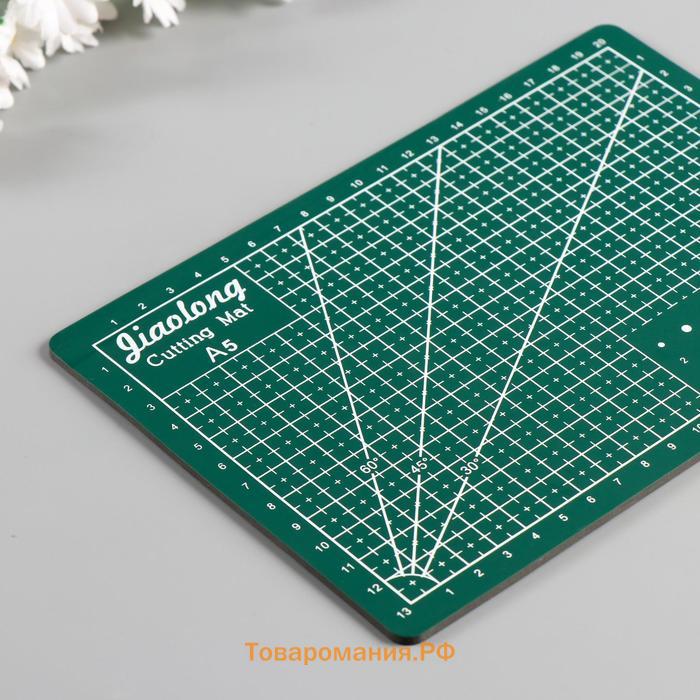 Резиновый мат для творчества, формат А5, 21×14.8 см, толщина 3 мм, МИКС