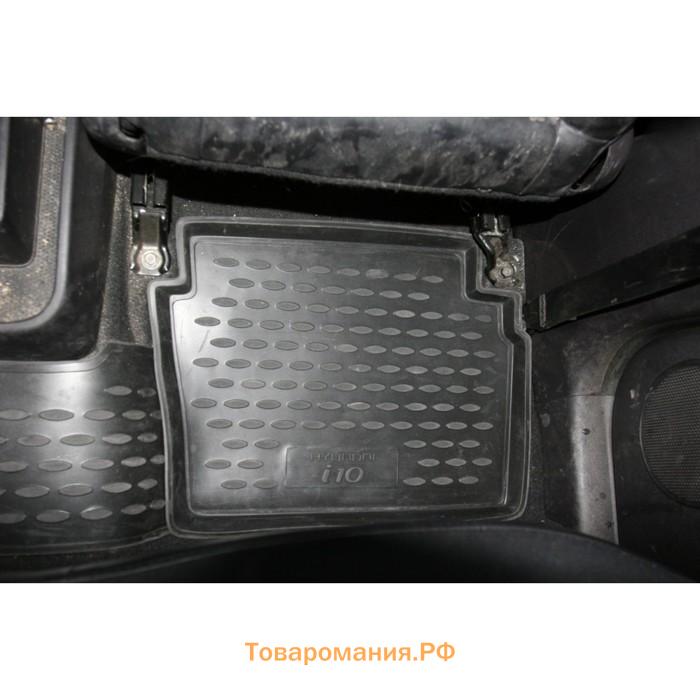 Коврики в салон HYUNDAI i 10, 2008-2016, 4 шт. (полиуретан)