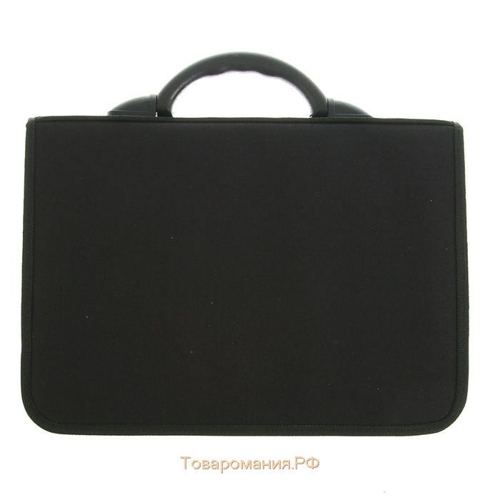Портфель деловой 380 х 270 х 150 мм, текстильный, 3 отделения, К 1С14 "Павловск", чёрный
