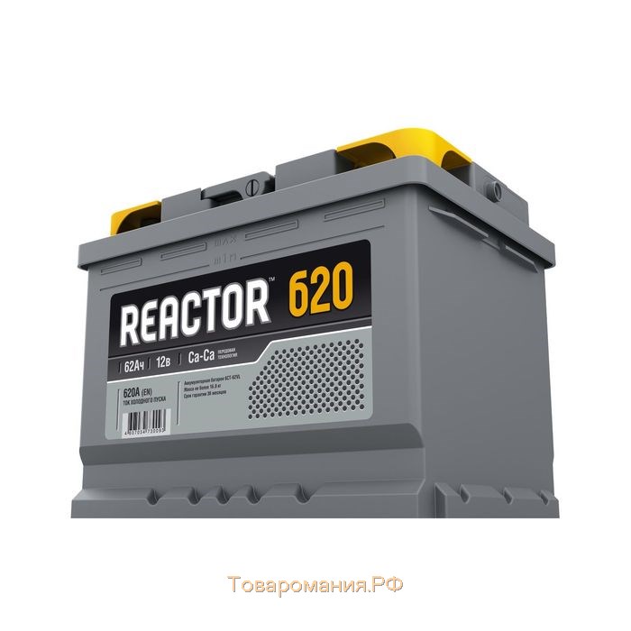 Автомобильный аккумулятор REACTOR 62 А/ч - 6 СТ АПЗ, прямая полярность