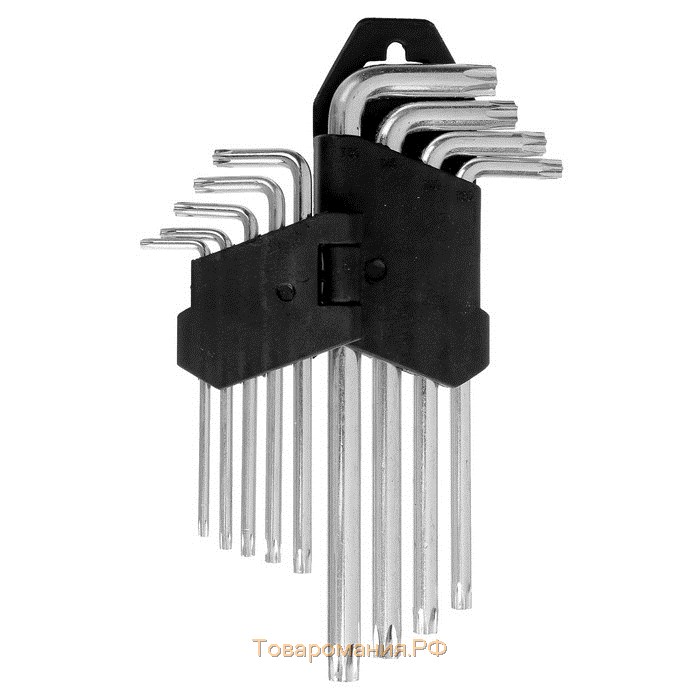 Набор ключей ЛОМ, TORX Tamper, удлиненных, TT10 - TT50, 9 шт.