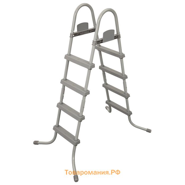 Бассейн каркасный Bestway Power Steel 56670, 488×244×122 см, фильтр-насос, лестница, тент, прямоугольный