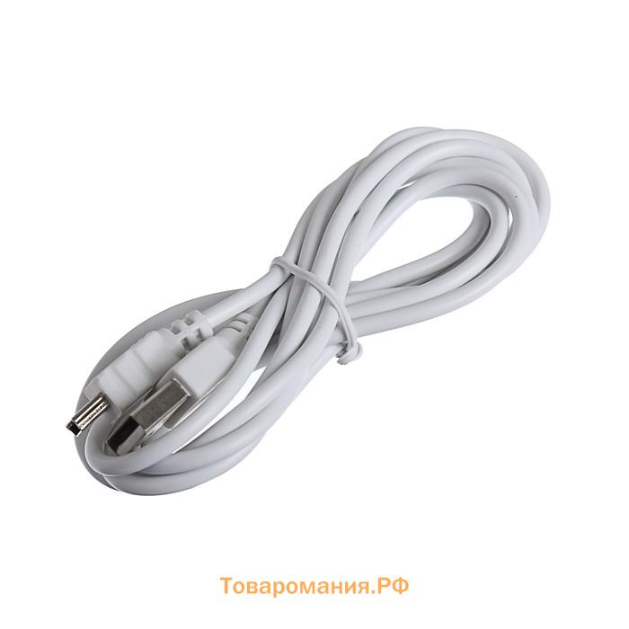 Кабель Luazon, miniUSB - USB, 1 А, 1.5 м, белый