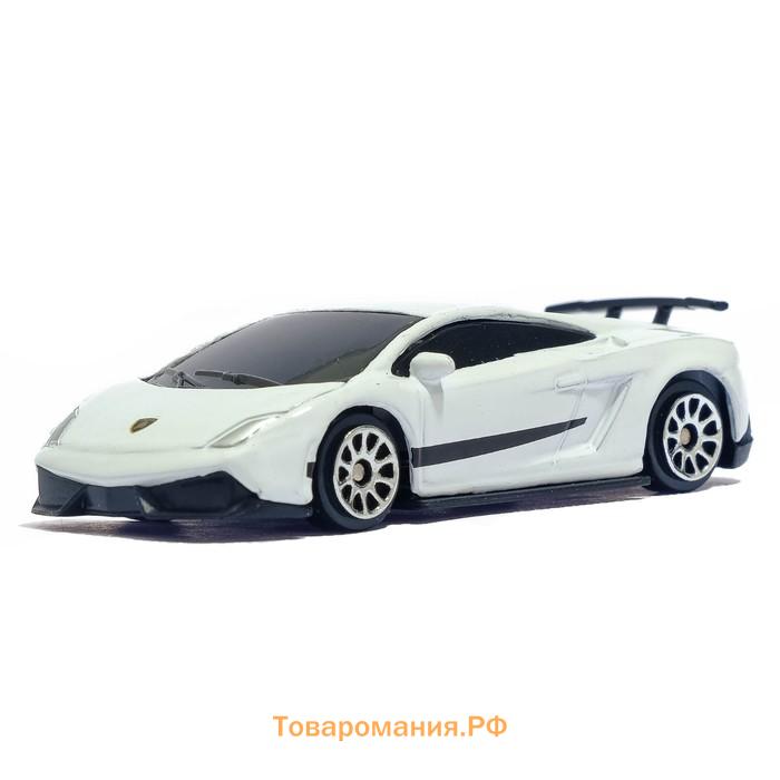 Машина металлическая LAMBORGHINI GALLARDO LP 570-4 SUPERLEGGERA, 1:64, цвет зелёный