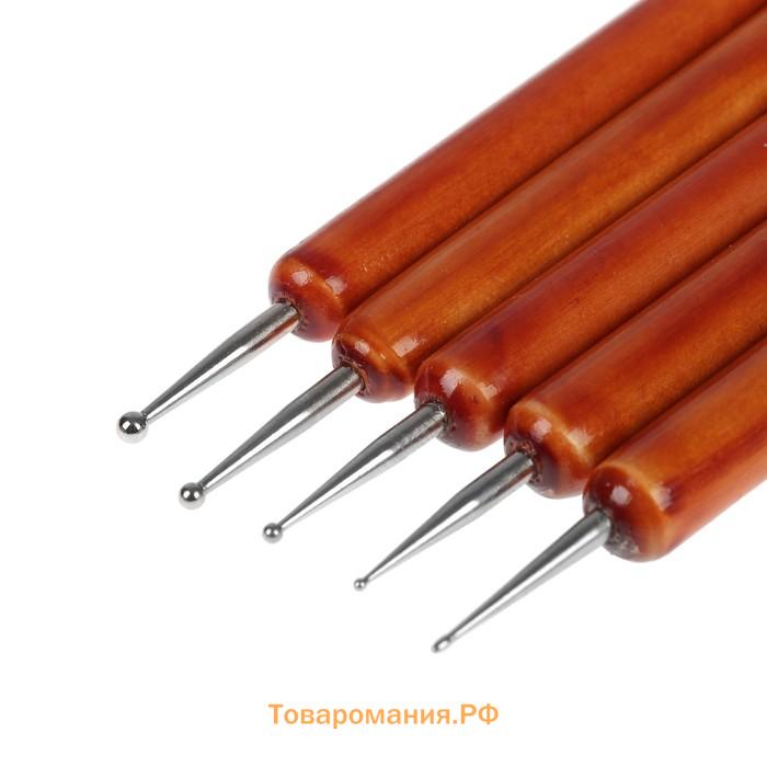 Набор инструментов для придания формы 5 шт. 15.5 см, дерево, металл, нейлон