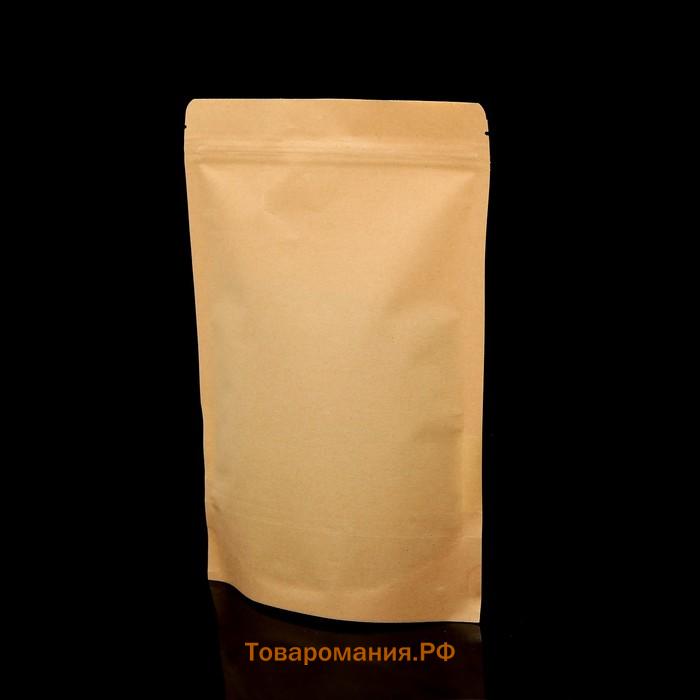 Пакет Zip - lock Крафт с прямоугольным окном 18×30 см