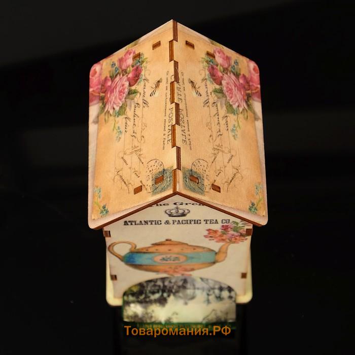 Чайный домик «Чайничек», с УФ-печатью, 8.5×9.5×16см