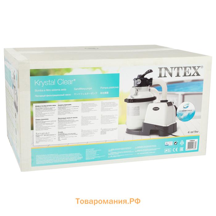 Фильтр-насос для бассейнов песочный, 220-240V, 4000 л/ч, 26644 INTEX