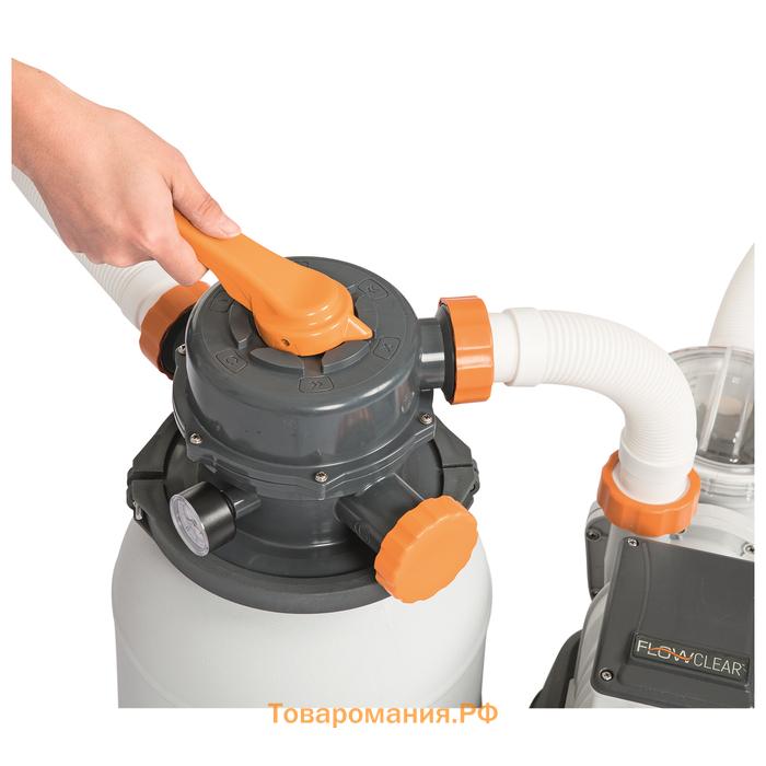 Фильтр-насос Bestway 58497, 220-240V, 6056 л/ч, для бассейна, песочный