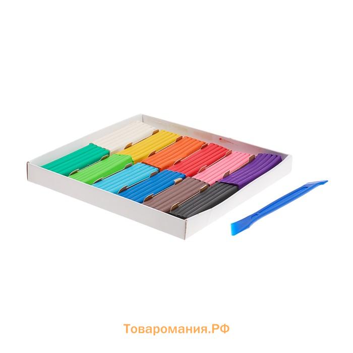 Пластилин «Гамма. Классический», 12 цветов, 240 г, со стеком