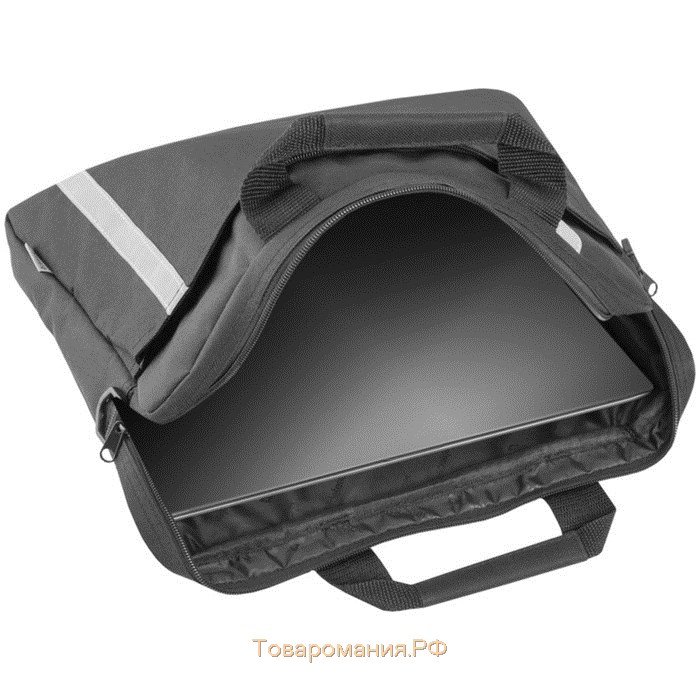 Сумка для ноутбука 15"-16" Defender Shiny, 40 х 29 х 4,5 см, полиэстер, черный