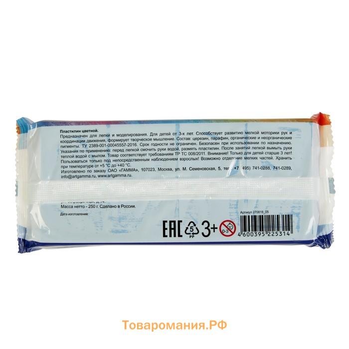 Пластилин «Гамма. Классический», 250 г, синий