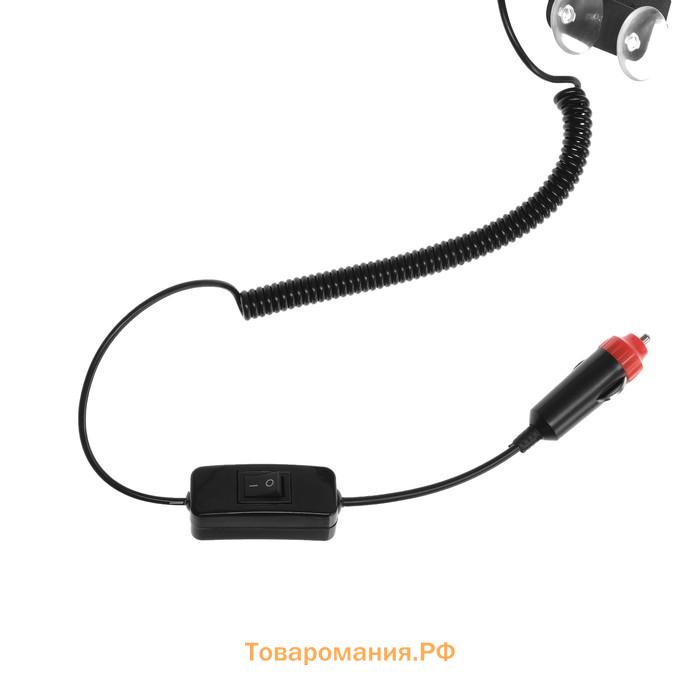 Сигнальный стробоскоп под лобовое стекло 12 LED, 12 В, 9 режимов, красно-синий