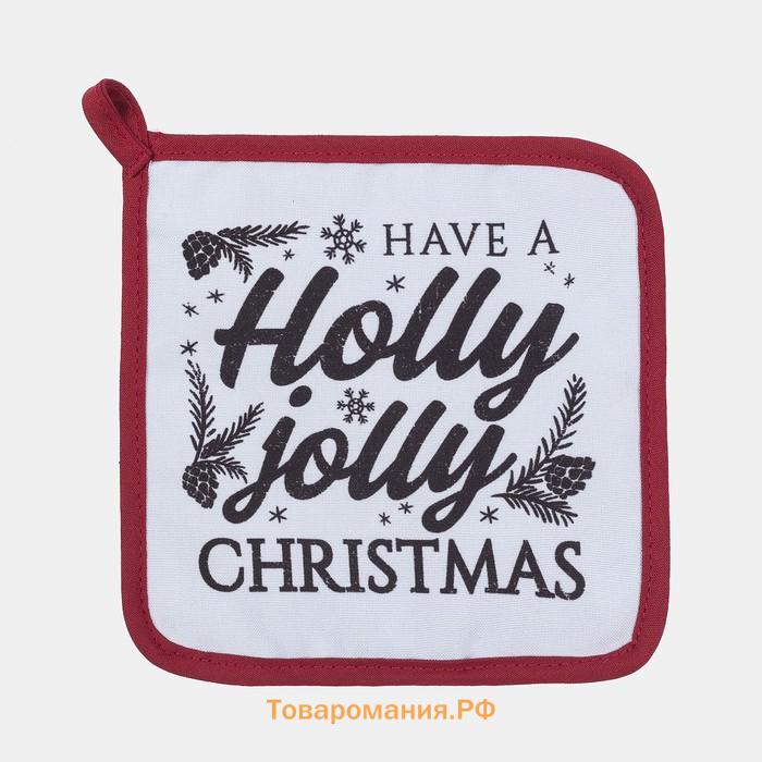 Набор кухонный Happy new taste: варежка-прихватка 20×28 см, прихватка 17×17 100% п/э