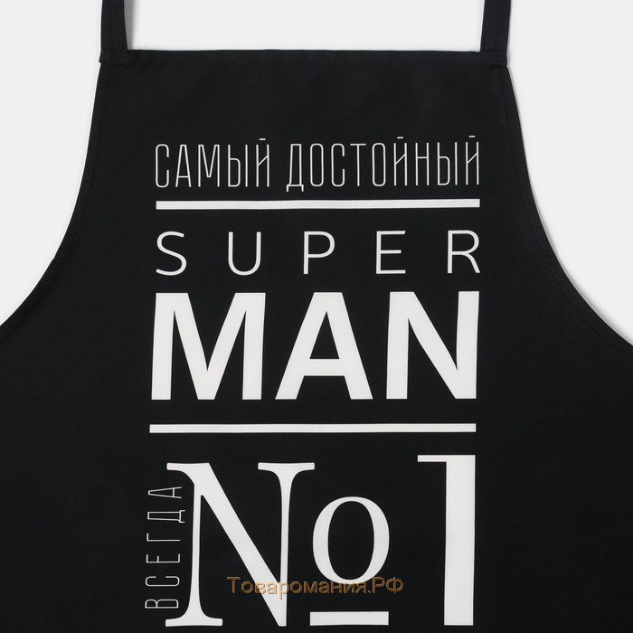 Фартук "" Super Man 73х71 см см, 100% хлопок, саржа 190 гр/м2