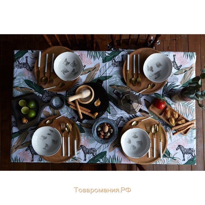 Скатерть  Modern kitchen, 220×144 см, 100% хлопок, 164 г/м²
