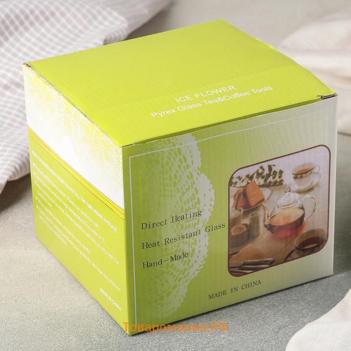 Банка для сыпучих продуктов с бамбуковой крышкой Magistro «Эко», 1.3 л, 11×14 см, стекло