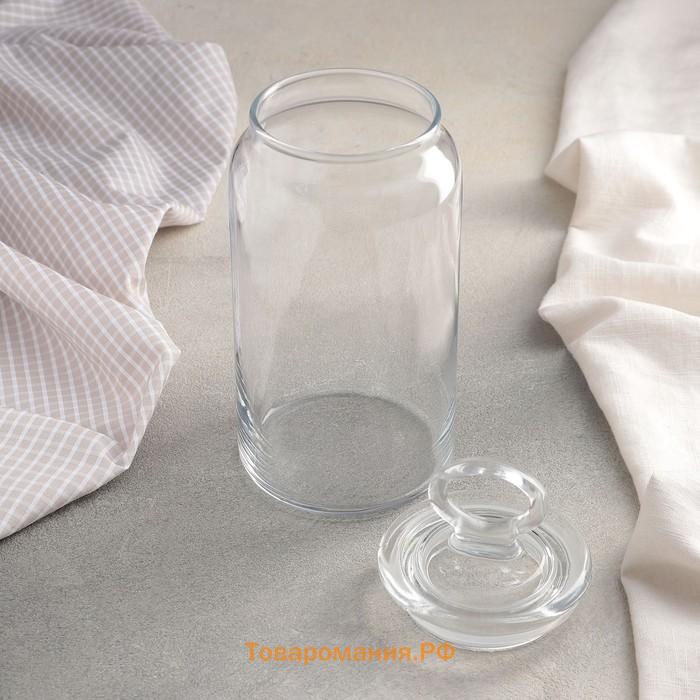 Банка для сыпучих продуктов Paşabahçe Kitchen Slim, 1.1 л, стекло, прозрачная