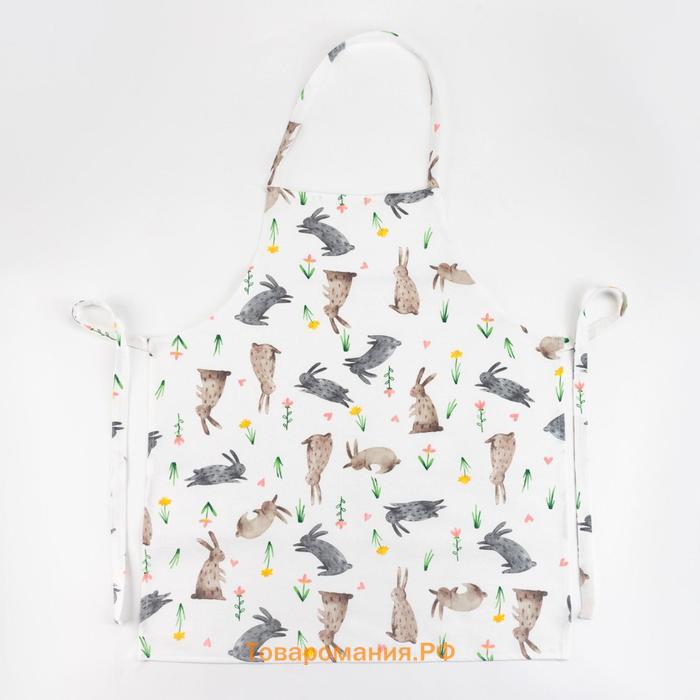 Фартук  "Fluffy bunnies" 60х70 см, 100% хлопок, 164 г/м2