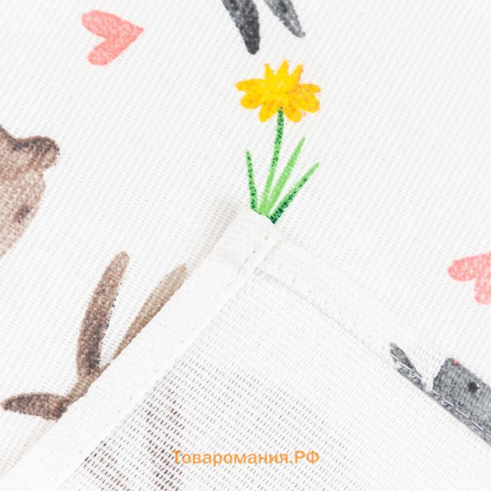 Фартук  "Fluffy bunnies" 60х70 см, 100% хлопок, 164 г/м2