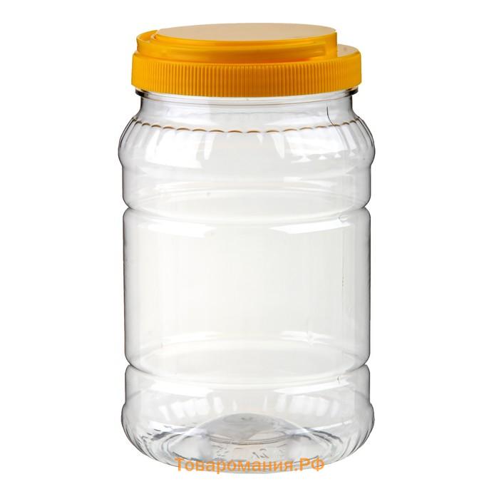 Банка для хранения продуктов Альтернатива, 2 л, пластик, МИКС