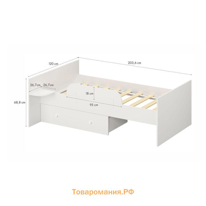 Набор деталей для подростковой кровати French/Ameli 900, цвет белый