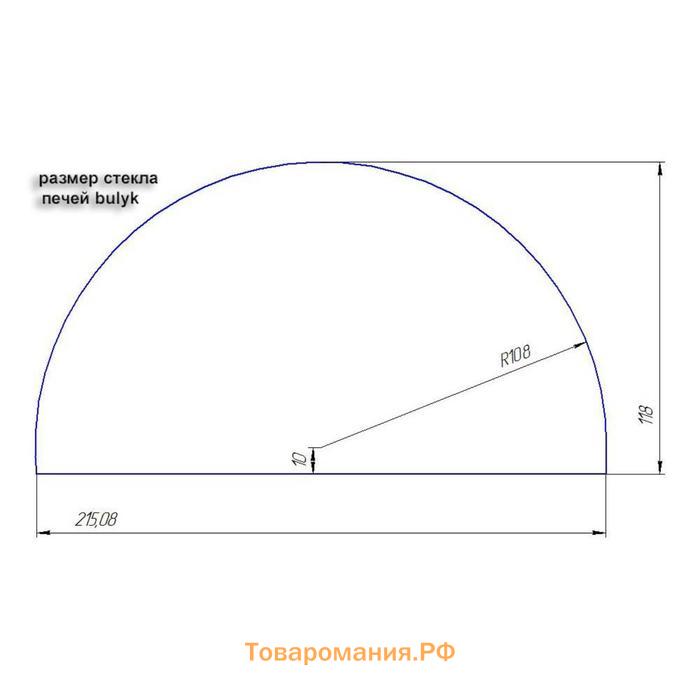 Печь отопительно-варочная «Bulyk 150», дверца со стеклом