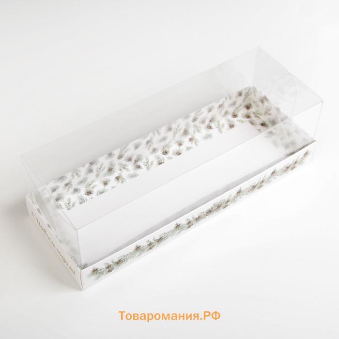 Коробка для десерта Snow, 26 х 8 х 9.5 см, Новый год