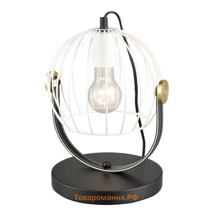 Настольная лампа Pasquale, 1x60Вт E27  , цвет чёрный, золото