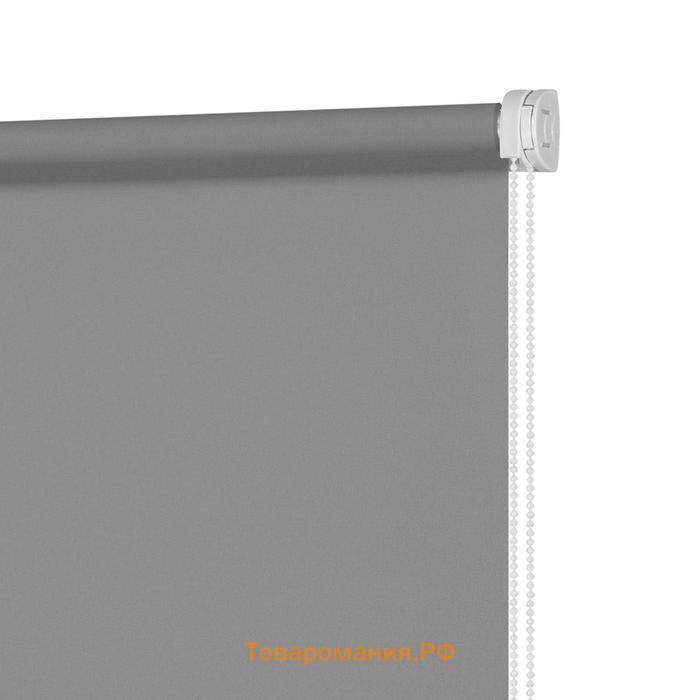 Рулонная штора «Плайн», 40х160 см, цвет серый
