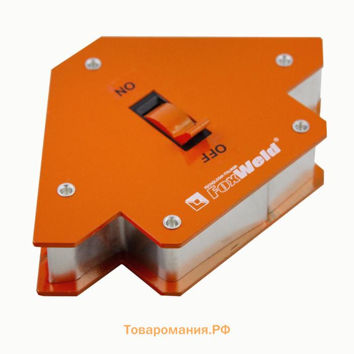 Угольник магнитный FoxWeld SHIFT-4, отключаемый, 45º/90º/135º, усилие до 13 кг