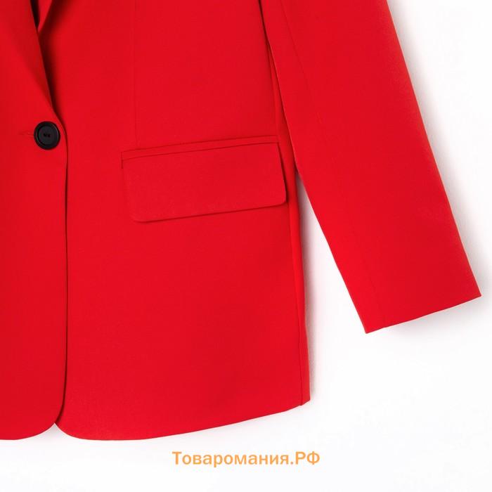 Пиджак женский однобортный MIST р. 50, красный