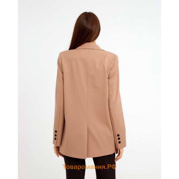 Пиджак женский однобортный MIST размер 44, цвет бежевый