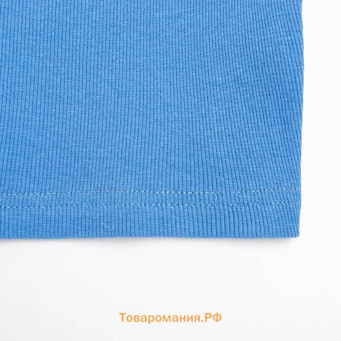 Топ женский MINAKU: Basic line цвет голубой, р-р 42