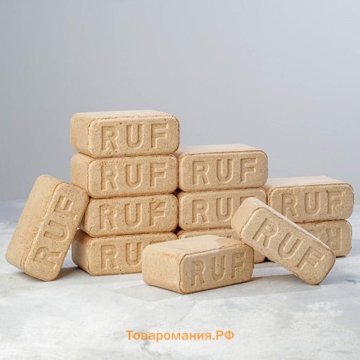 Дрова "Топливный брикет RUF" сосна, набор 12 шт, 10 кг, 15,5 х 6 х 8,5 см