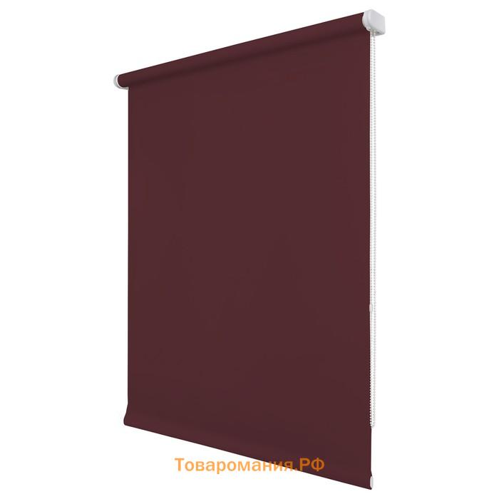 Рулонная штора «Плайн», 52х175 см, цвет бордовый