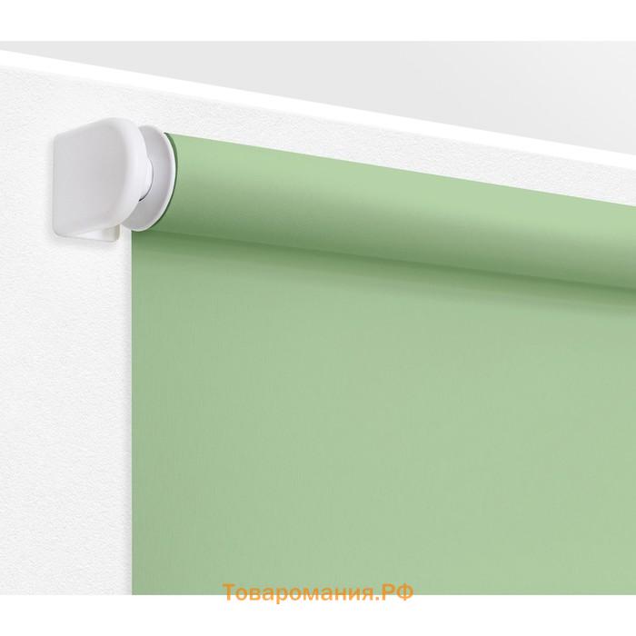Рулонная штора «Плайн», 85х175 см, цвет светло-зеленый