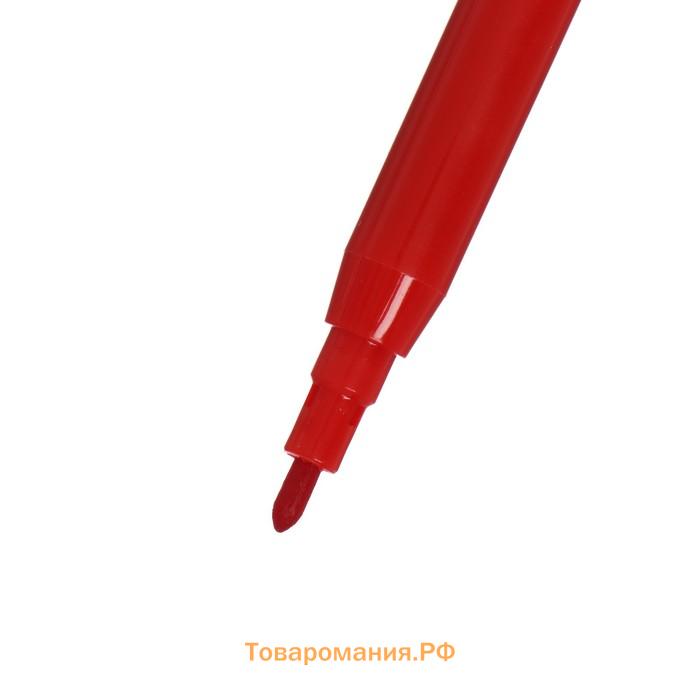 Фломастеры 12 цветов «Каляка-Маляка», классические, легкосмываемые, круглый корпус ФКРКМ12