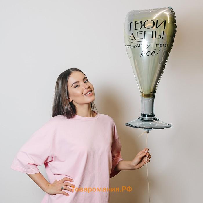 Воздушные шары фольгированные 24" «Бокал», фигура