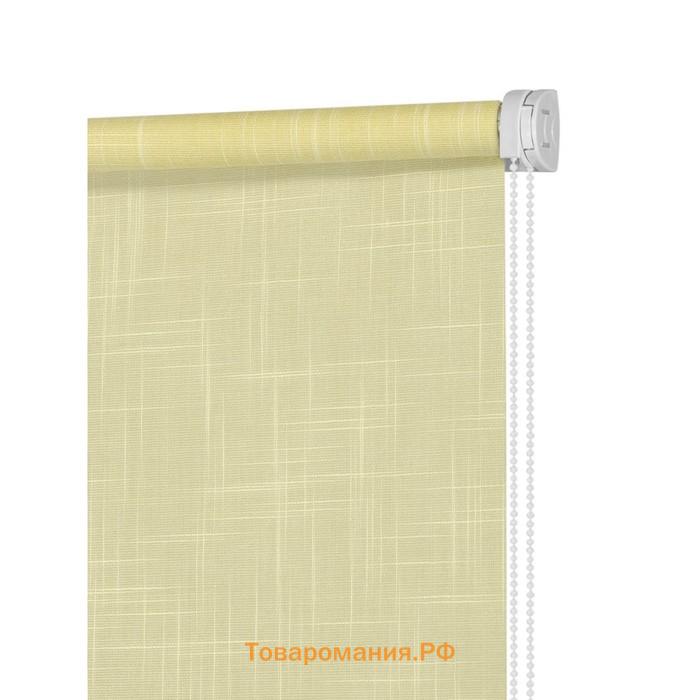 Рулонная штора Decofest «Шантунг», 140х175 см, цвет лимонный