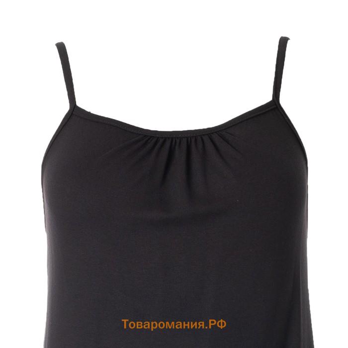 Ночная сорочка женская, цвет чёрный, размер 48