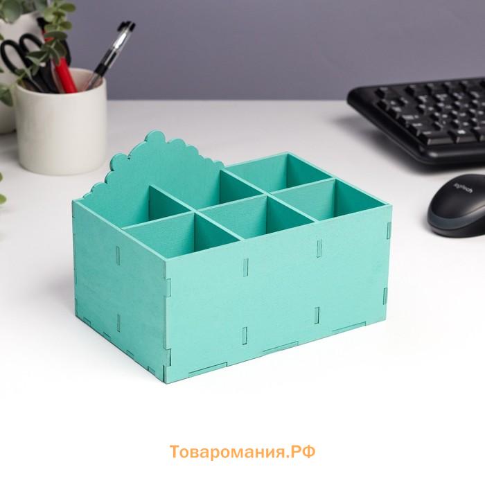 Органайзер для канцелярии «Вперёд, принцесса!», 6 отделений, 18.7×12.5×12.5 см