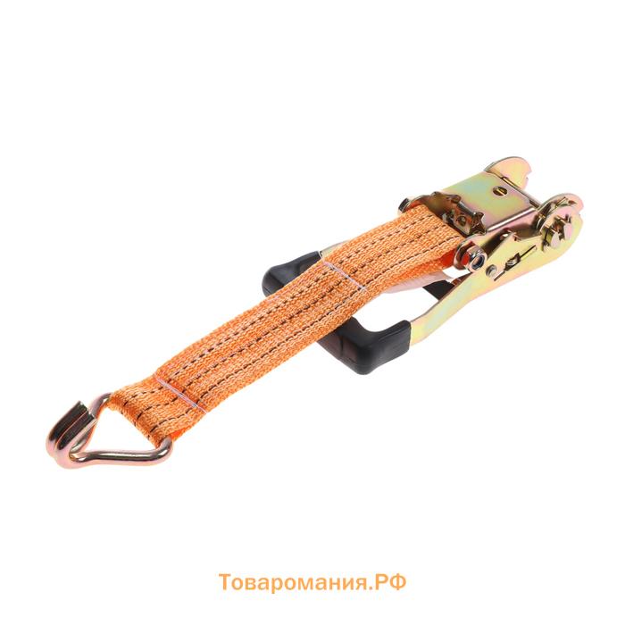 Стяжка груза TORSO с механизмом 230 мм, ширина ленты 50 мм, нагрузка 5/10 т, длина 6 м