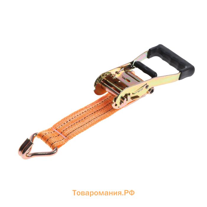 Стяжка груза TORSO с механизмом 230 мм, ширина ленты 50 мм, нагрузка 5/10 т, длина 6 м