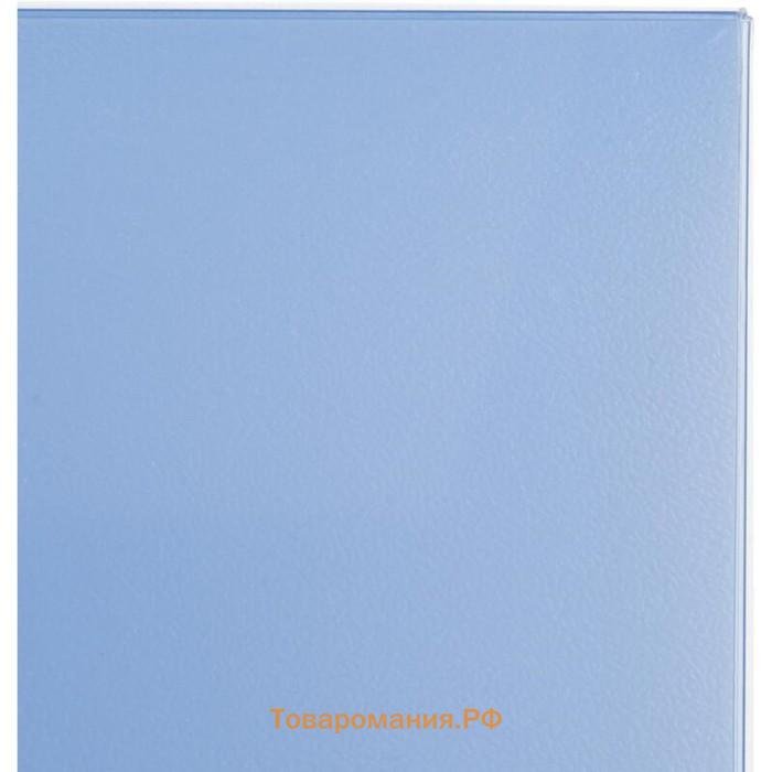 Папка портфель А4, 700 мкм, 6 отделений, Calligrata TOP Breeze, небесный, тиснение "под кожу"